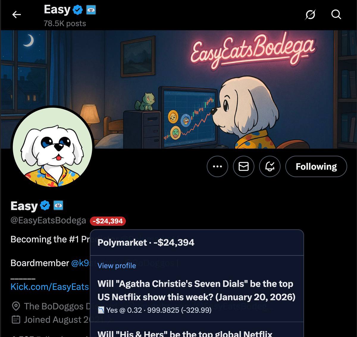 kermit5329's tweet image. i was tired of ai slop posts about prediction markets, so i vibecoded pocket watcher to see whos actually putting their money where their mouth is

&amp;gt; flex your gains
&amp;gt; view trader pnl on X
&amp;gt; copy trades instantly from the timeline

download it for free today

(link in tweet 2)