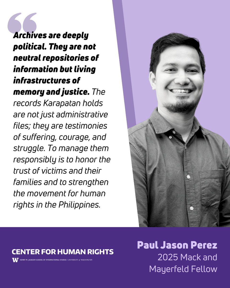 University of Washington Center for Human Rights tweet media