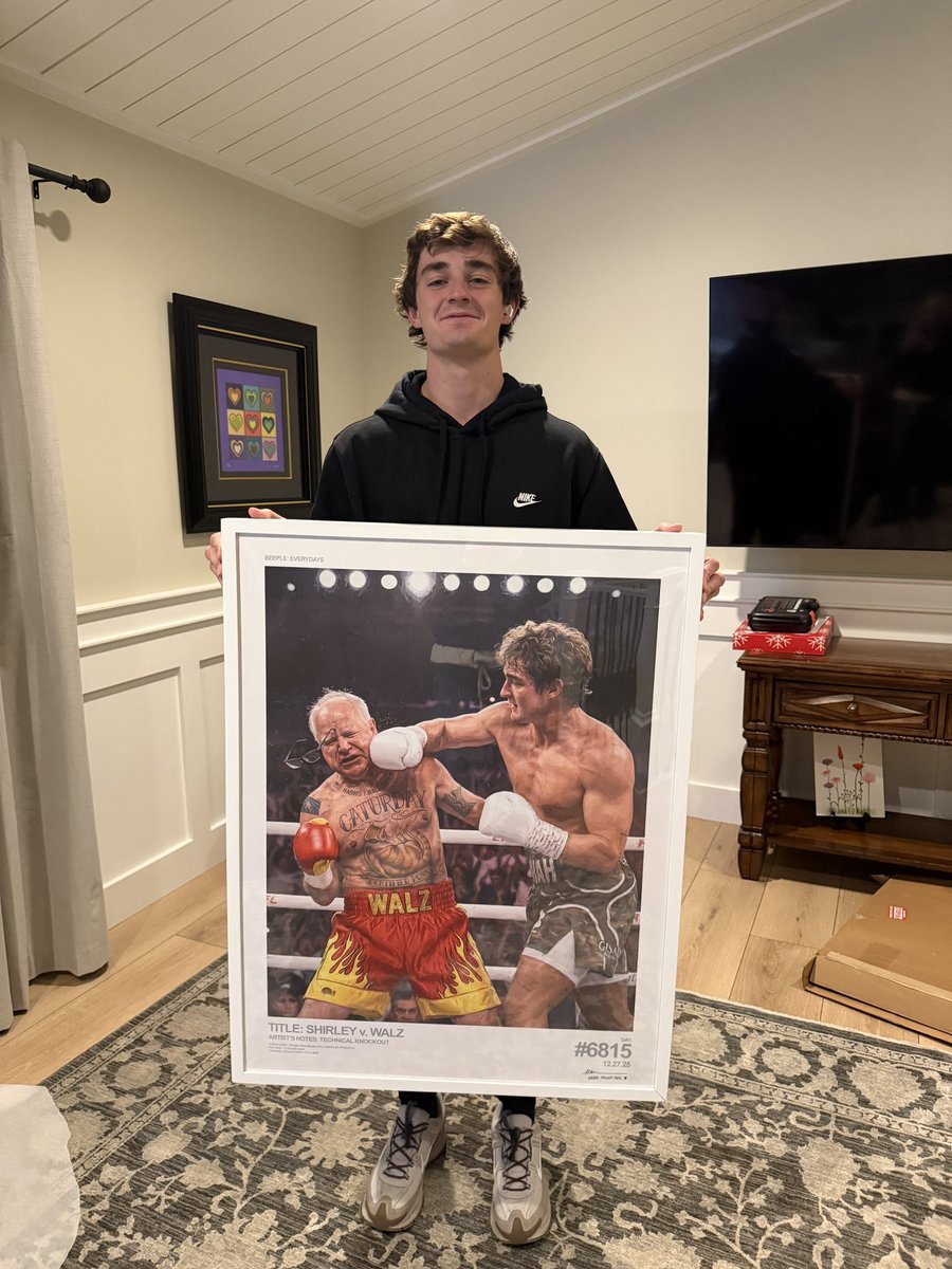 beeple's tweet image. kid's got a mean right hook  🫣