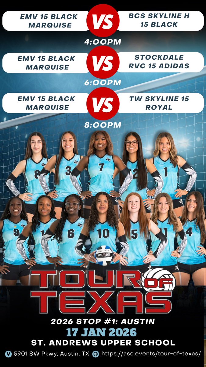 CoachQuise's tweet photo. My 15s squad ready to take on Tour of Texas stop 1 in Austin this weekend! My girls ready! https://t.co/u9s1tBvfME
