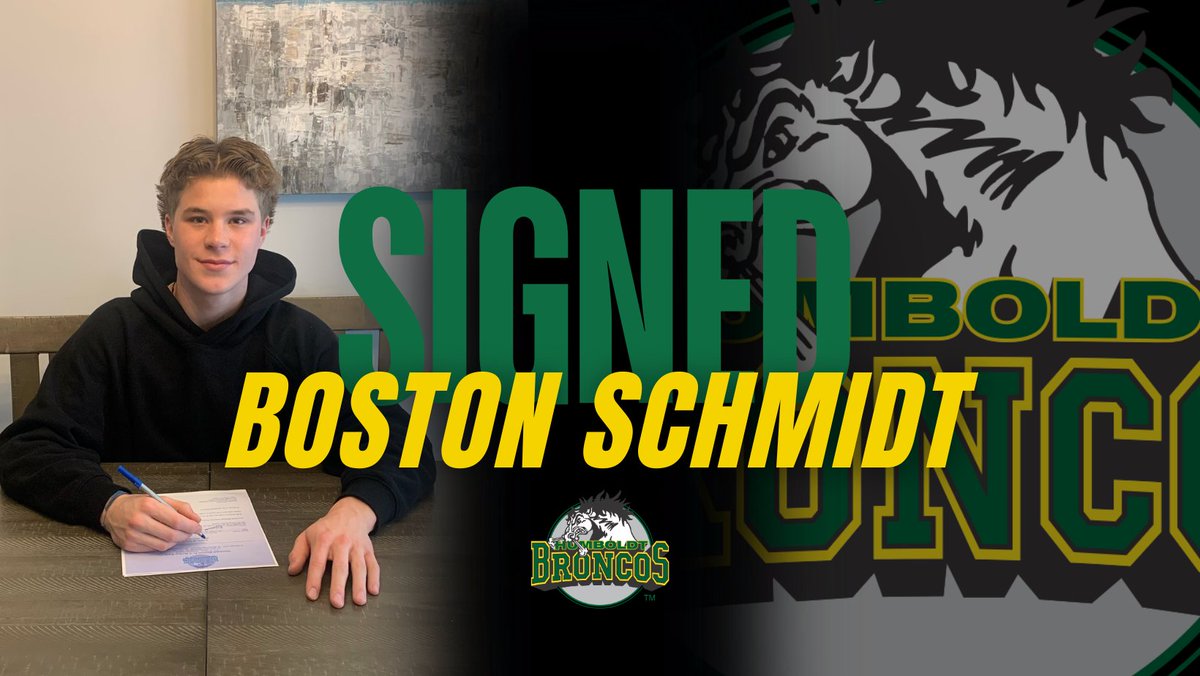 🚨 PLAYER SIGNING 🚨

The Humboldt Broncos are excited to announce we have signed Boston Schmidt for the 2026/27 SJHL season! 

Boston made our team in the fall, but after discussions we felt another year of development with Estevan U18 AAA was the best path — and he’s proving it