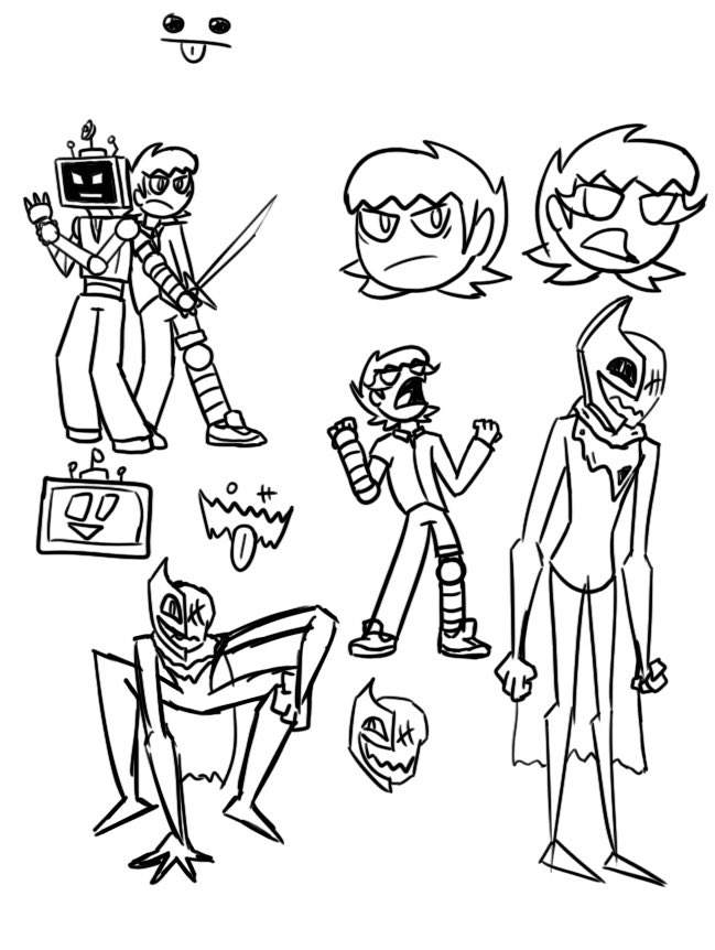 JpStu119's tweet photo. Just a few sketches today, felt like drawing the apocalyptic main 3 https://t.co/JrTUbQzPgv