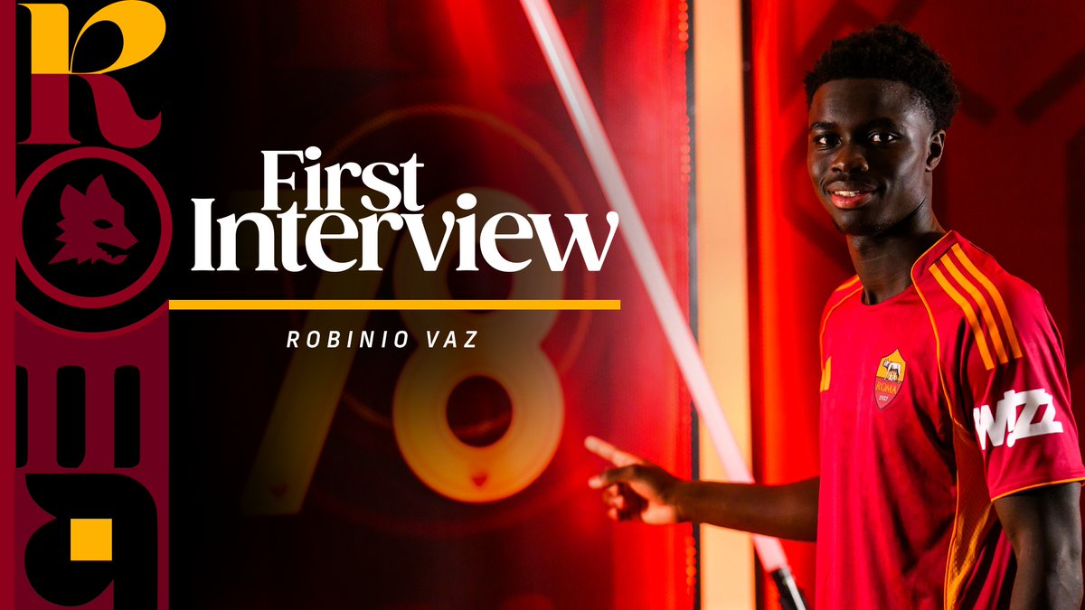 OfficialASRoma's tweet photo. 🎙️ La prima intervista di Robinio in giallorosso!

▶️ https://t.co/SqCiJT8ztk

#ASRoma https://t.co/HtnqcPjHNR