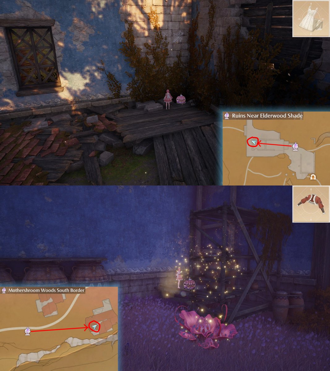 WhisperingNikki's tweet image. ♾ Infinity Nikki Version 2.1 "Life as a Poem"
3-Star Outfit [Burning Heart]
8 chests in total

Chest Notes🔻
🔸The chest near Rockville Ruins requires the Gigantification ability to push the box away.
🔸The chest near Misty Forest Entrance is located inside the Coliseum…