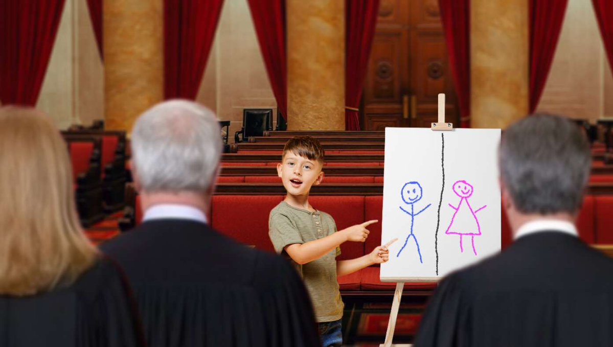 TheBabylonBee's tweet image. Five-Year-Old Brought In To Explain Difference Between Boys And Girls To Supreme Court buff.ly/ejuW3Il