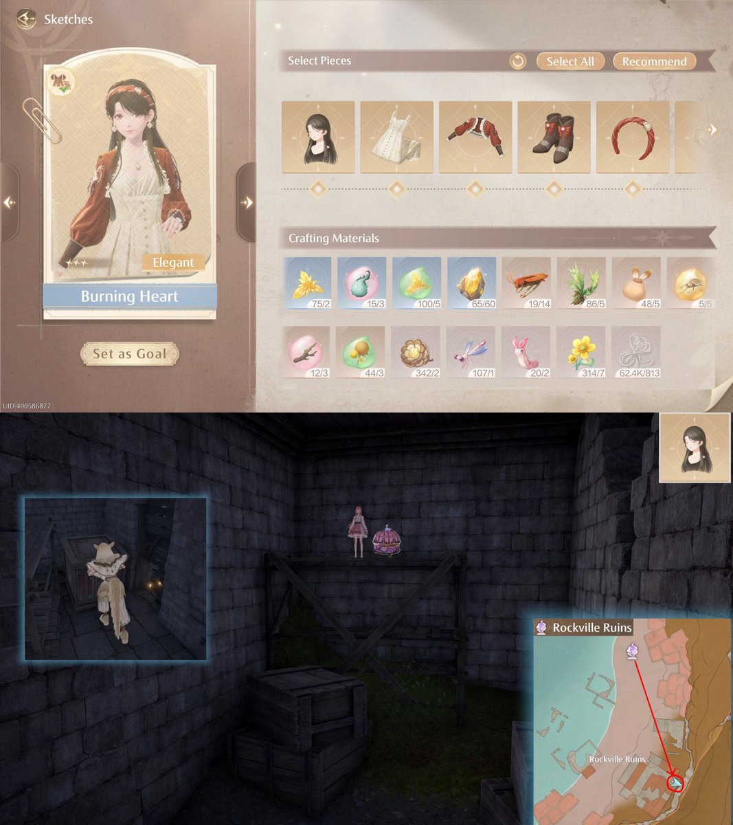WhisperingNikki's tweet image. ♾ Infinity Nikki Version 2.1 "Life as a Poem"
3-Star Outfit [Burning Heart]
8 chests in total

Chest Notes🔻
🔸The chest near Rockville Ruins requires the Gigantification ability to push the box away.
🔸The chest near Misty Forest Entrance is located inside the Coliseum…