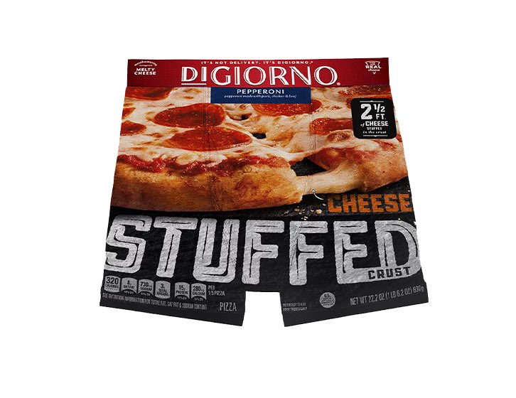 DiGiorno's tweet image. Would you wear these be honest