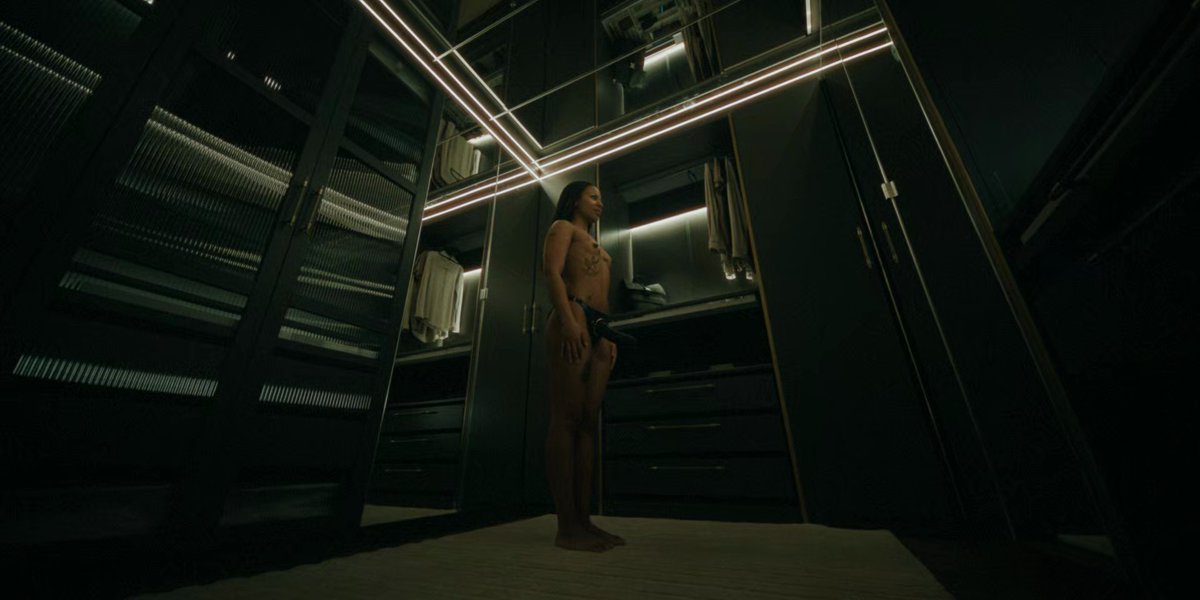 harper with a strap &amp; the rush she gets of it says it all about her: she yearns to have power and dominance, forever stifled by what society forces upon her - tired stereotypes of race and gender. she will be put in nobody's box. she's not some woman, she's the man. #industryhbo