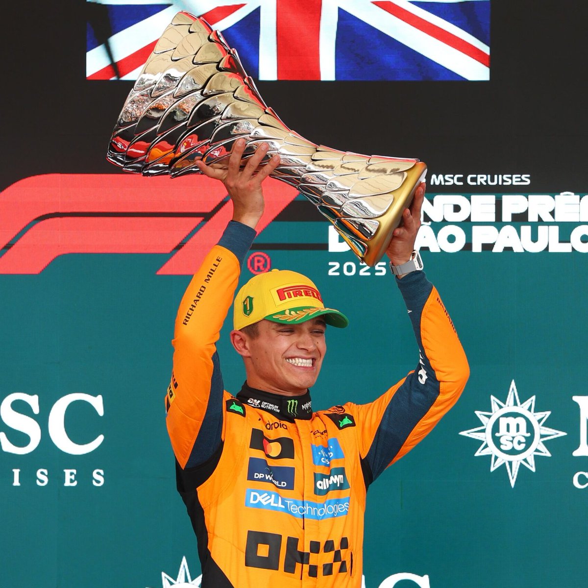 Lando Norris is the only driver with 30+ podium finishes since 2024 👏

Norris - 31
Verstappen - 29
Piastri - 24
Leclerc - 20
Russell - 13
Sainz - 11
Hamilton - 5
Perez - 4
Antonelli - 3
Gasly - 1
Ocon - 1
Hulkenberg - 1
Hadjar - 1