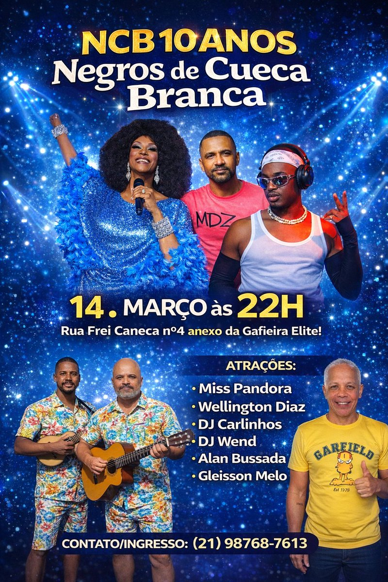 NEGROS de CUECA BRANCA tweet media