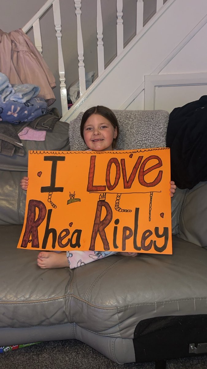abbygreet_'s tweet photo. @RheaRipley_WWE  my daughter is so excited to see you tomorrow at @ArenaNewcastle https://t.co/VeN6A4wfJY