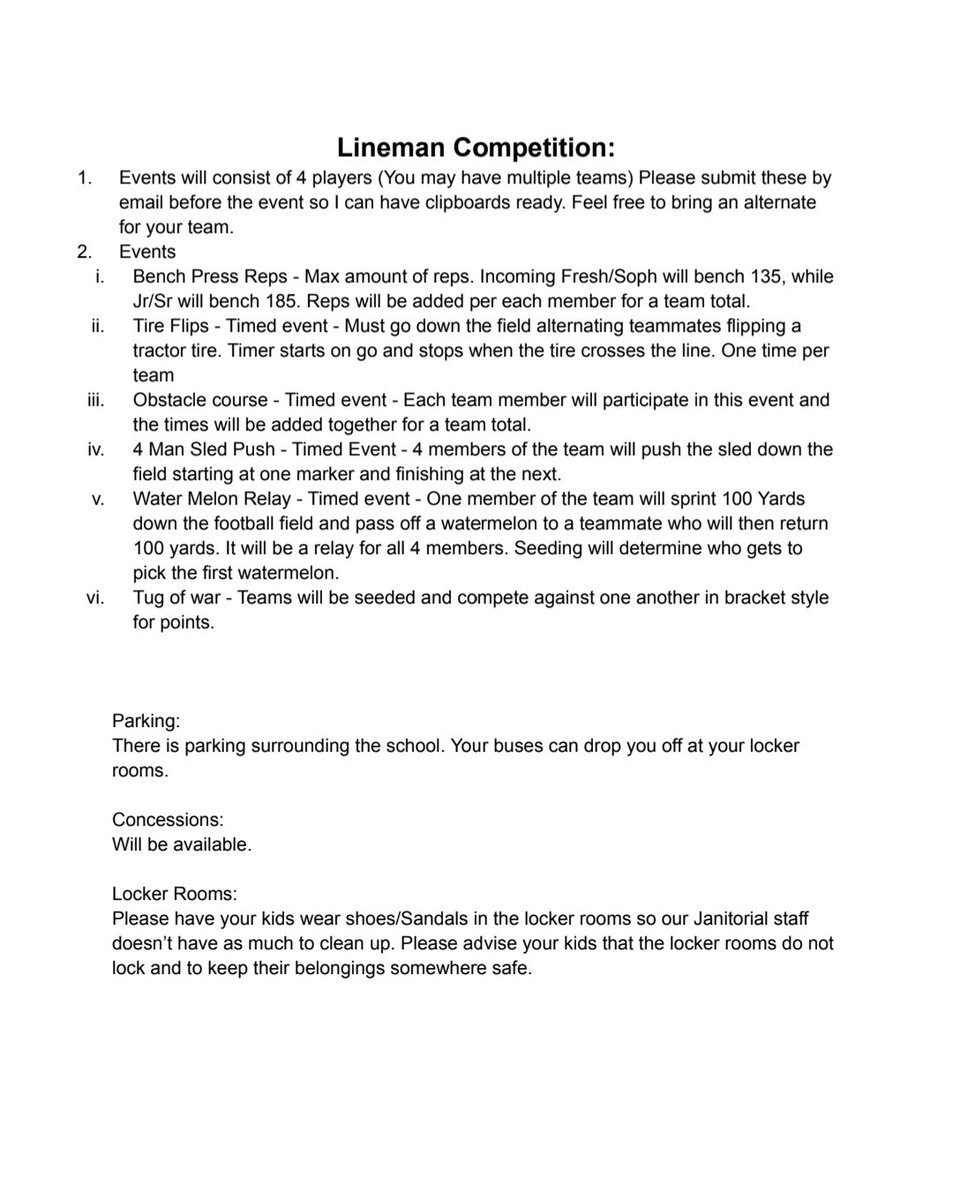 NUICFootball's tweet image. 🚨I8FA Coaches🚨

The Meridian Hawks are hosting a 5 v 5 tournament and lineman challenge once again this year for those interested.

Details below.