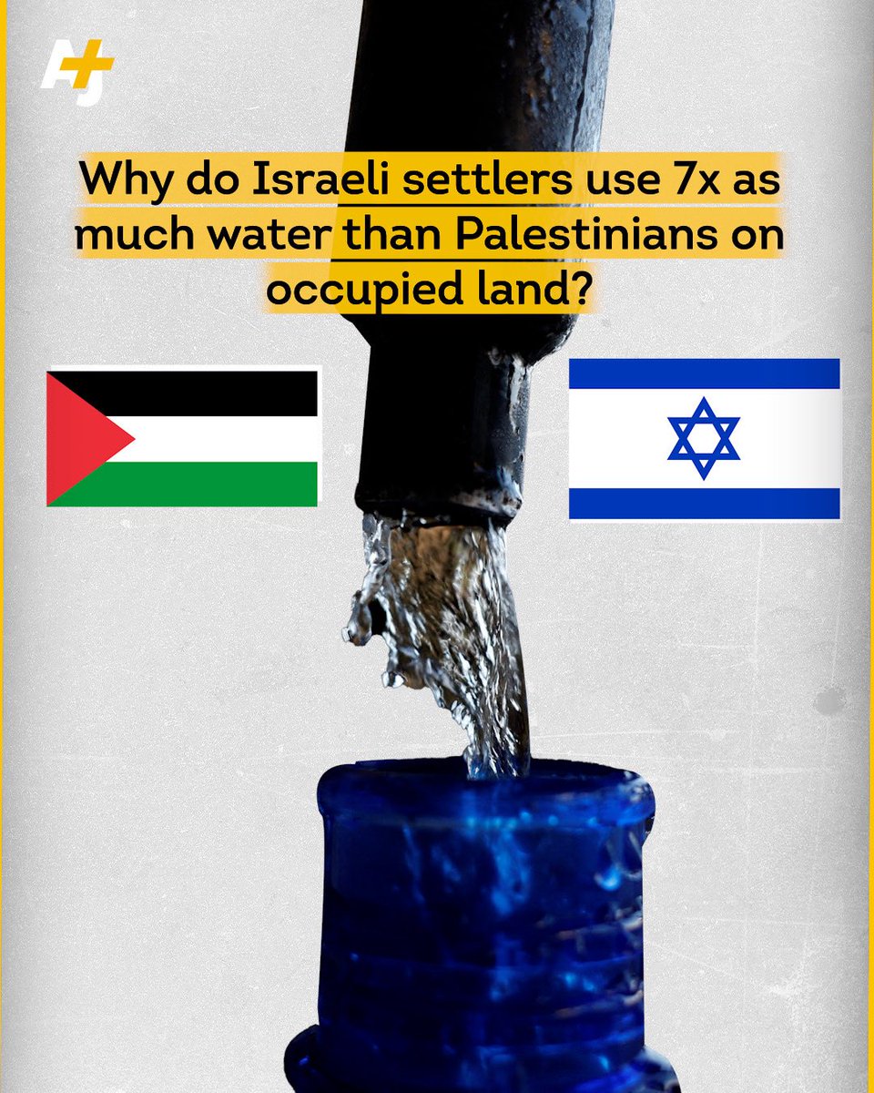 Israel isn’t just enforcing apartheid against Palestinians through its decades-long occupation – water from springs in the occupied West Bank is also controlled by Israel and settlers are siphoning off water and causing shortages in what some experts call “water apartheid.”