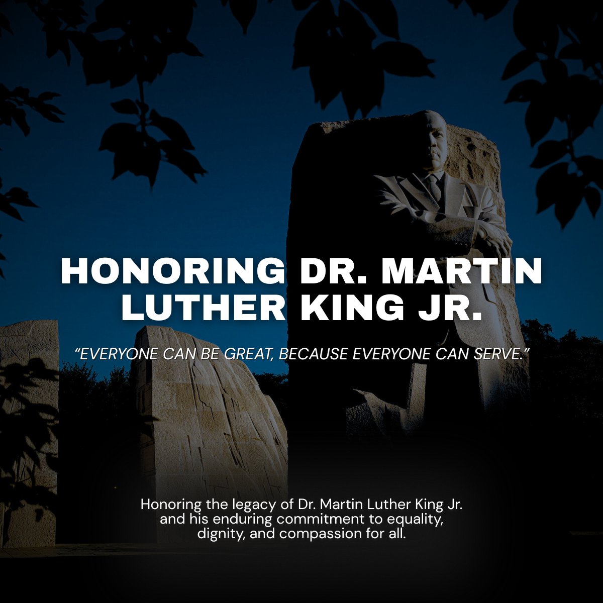 In observance of Dr. Martin Luther King Day, we honor a legacy rooted in service, fairness, and unity. We're proud to recognize the values that helped build stronger communities—together. #MLKDay #martinlutherkingjr #service #leadership #community #Respect #teamwork