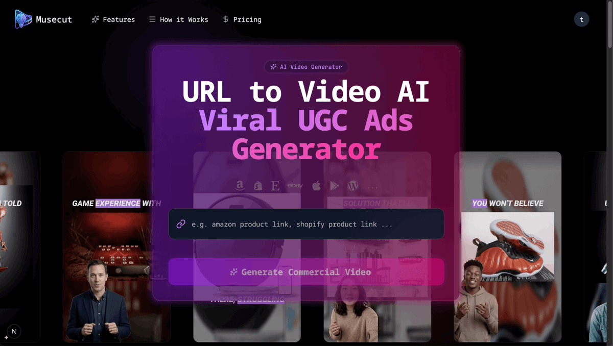 inkwalks's tweet photo. 🎬 Stop spending hours editing video ads.

Meet MuseCut – the AI-powered tool designed to create high-converting UGC videos in minutes, not days. Turn your product url into a visual masterpiece instantly. 🚀

👉 Try it now: https://t.co/dsmvVH9mZm

#AIAds #UGCAds #MarketingTools https://t.co/vgg6MlPl7R