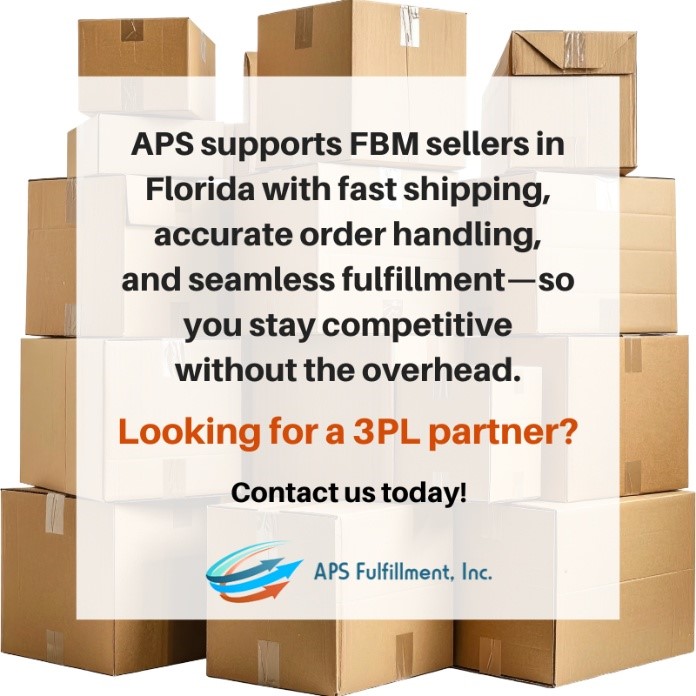 Selling on Amazon without FBA? APS Fulfillment supports FBM sellers in Florida with fast shipping, accurate order handling, and seamless fulfillment—so you stay competitive without the overhead. #APSFulfillment #AmazonFBM #EcommerceFulfillment #AmazonSellers #3PL
