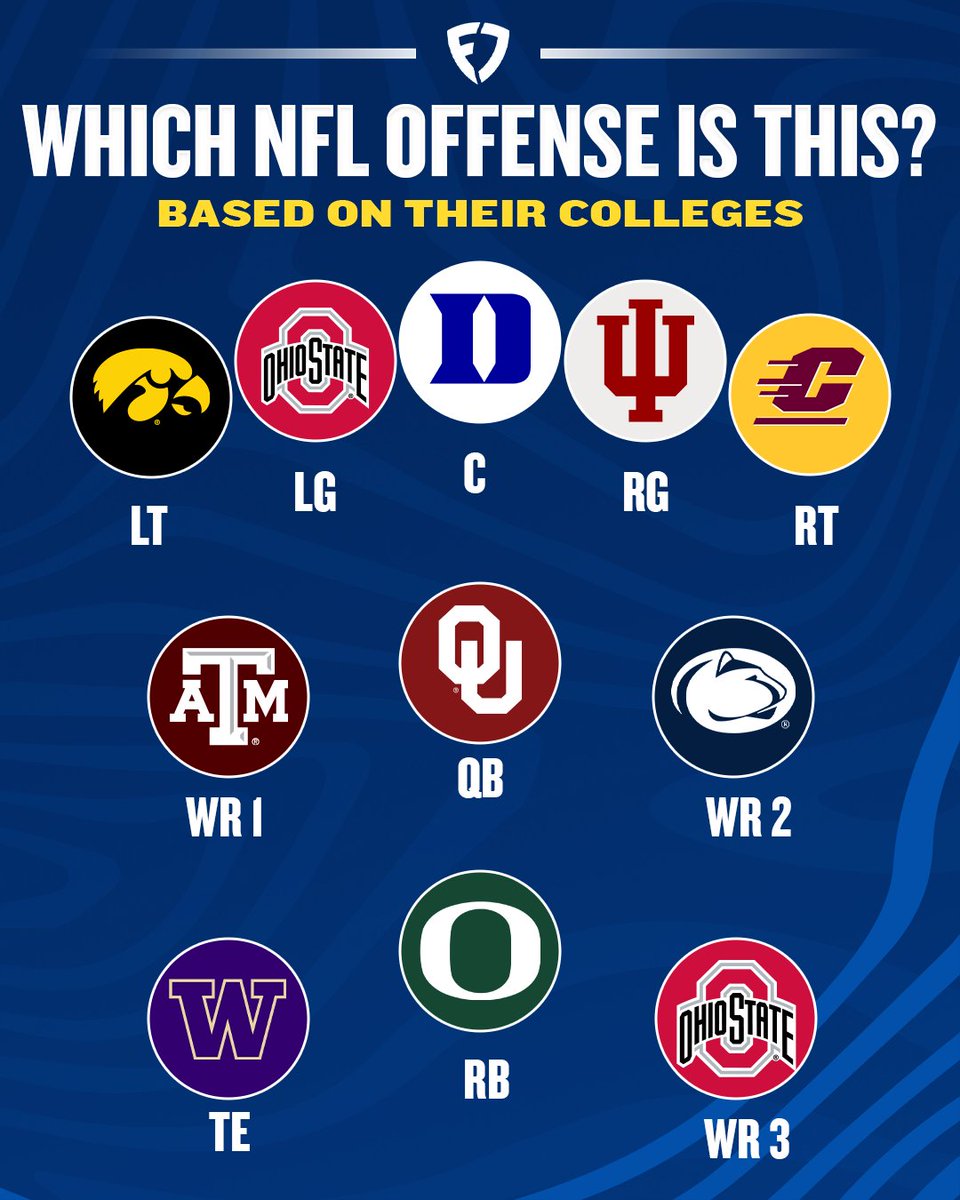 FDSportsbook's tweet image. NO CHEATING.  

Which NFL offense is this? 🧐