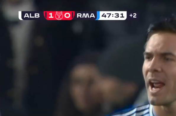 Hasta que marque el Madrid.