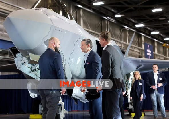 imageslive's tweet photo. USA: Defense Secretary Pete Hegseth speaks at Lockheed Martin's Fort Worth, Texas facility on Monday, Jan. 12, 2026, as part of his ''Arsenal of Freedom'' industry tour. The Fort Worth facility builds the F-35 Lightning II fighter aircraft https://t.co/Atw2zveRTK