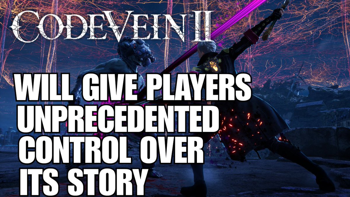 Code Vein 2 Will Give Players Unprecedented Control Over Its Story

Click to watch! ►►► youtu.be/K5FIWKKhayw?si…

#CODEVEIN2