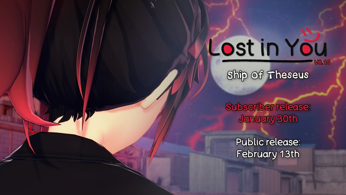 atrX_dev's tweet photo. Lost in You v0.15 will be available on January 30th for subscribers ($5+) and February 13th for the public! I also detail some of my future plans:
https://t.co/d9fR4xRXxf
https://t.co/Rojha1CU8F
#visualnovel #adultgame #renpy #IndieGameDev #Koikatsu https://t.co/2h2Xjv3qda