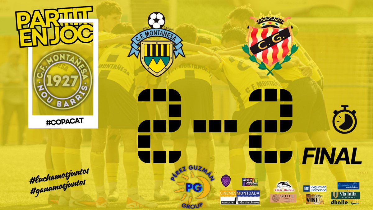 🟡⚫️ DIRECTO MONTA: Empata el Nàstic amb 8 min de descompte.
<a href="/NASTICTARRAGONA/">NÀSTIC DE TARRAGONA</a> 
<a href="/FCF_CAT/">Federació Catalana de Futbol</a> 
#MontaNàstic