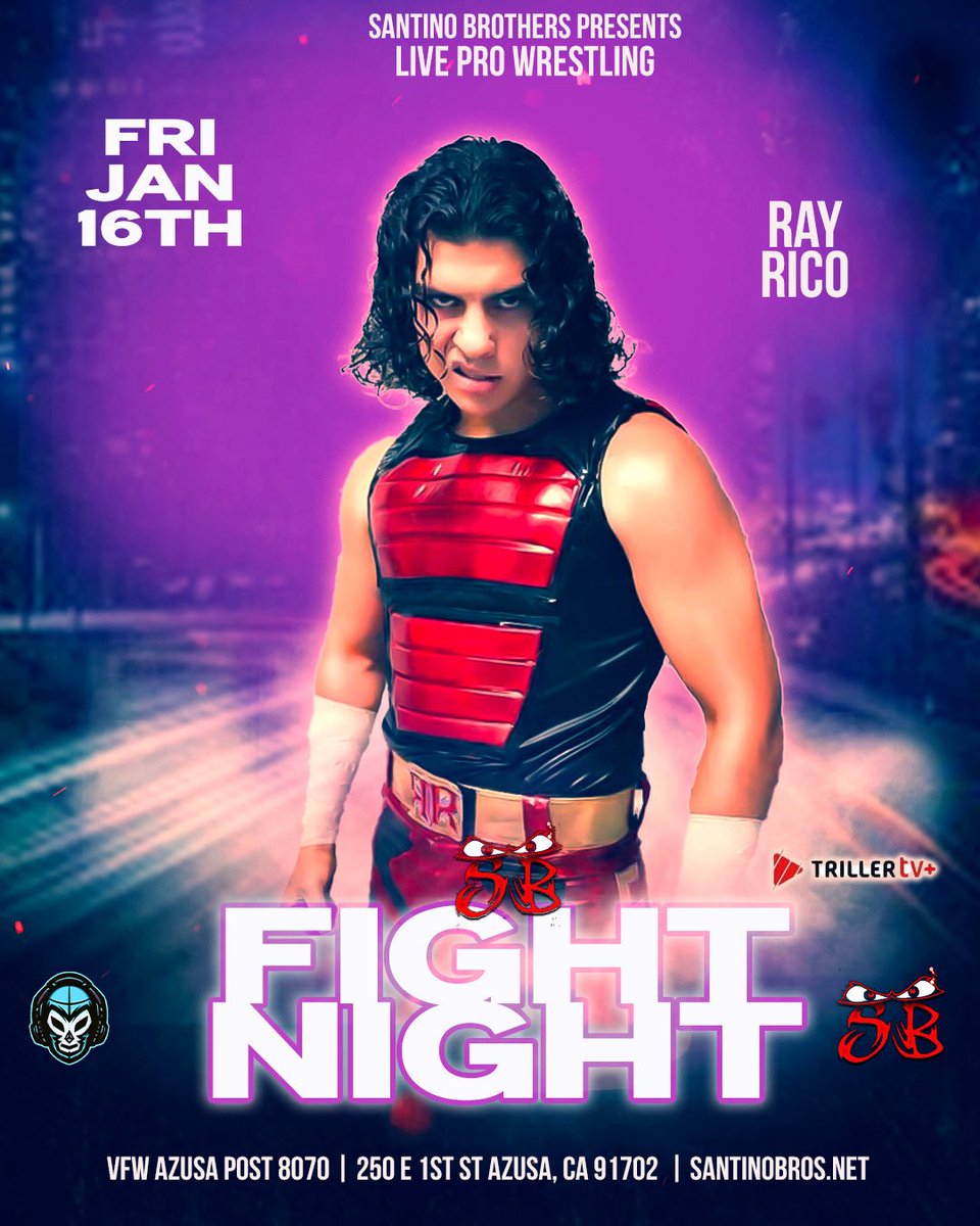 ⭐⭐⭐⭐⭐
Top to bottom. Ass kickers all the way . 

Champions. Killers. Hungry contenders.
Fight Night always delivers and January 16th is no different. This card is loaded.

🎟️ FIGHTNIGHT2026.eventbrite.com
📅 Friday January 16th | 8PM
📍 VFW Azusa, CA.