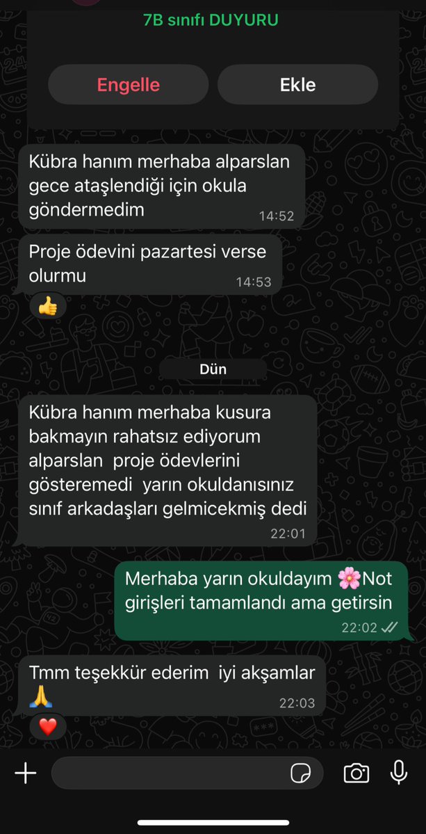 Cuma günü karne vereceğiz ama yine de siz bilirsiniz 😬