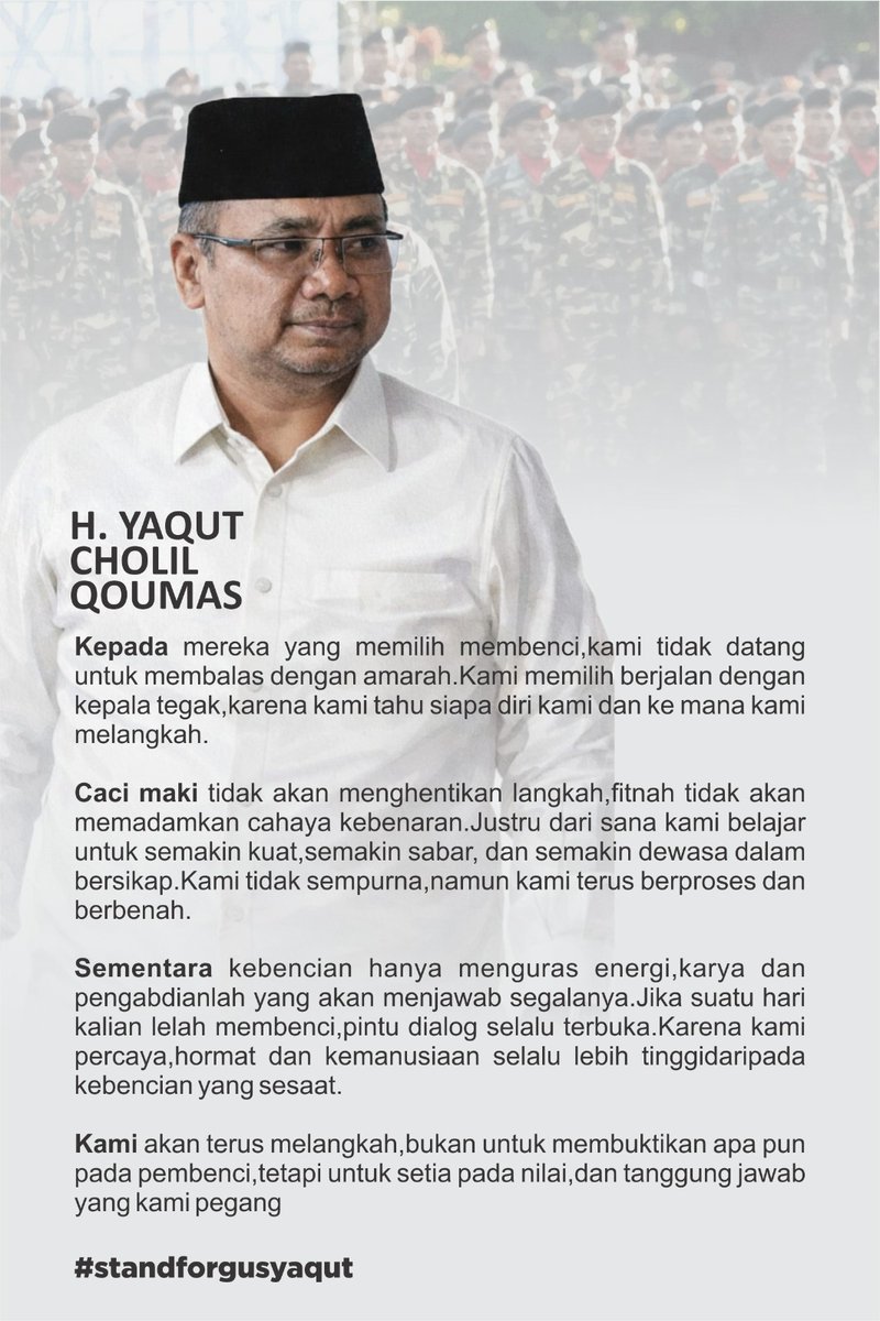 InnaFaqis's tweet photo. Kepada mereka yang memilih membenci, kami tidak datang untuk membalas dengan amarah. Kami memilih berjalan dengan kepala tegak, karena kami tahu siapa diri kami dan ke mana kami melangkah. https://t.co/zfoDVbMcb4