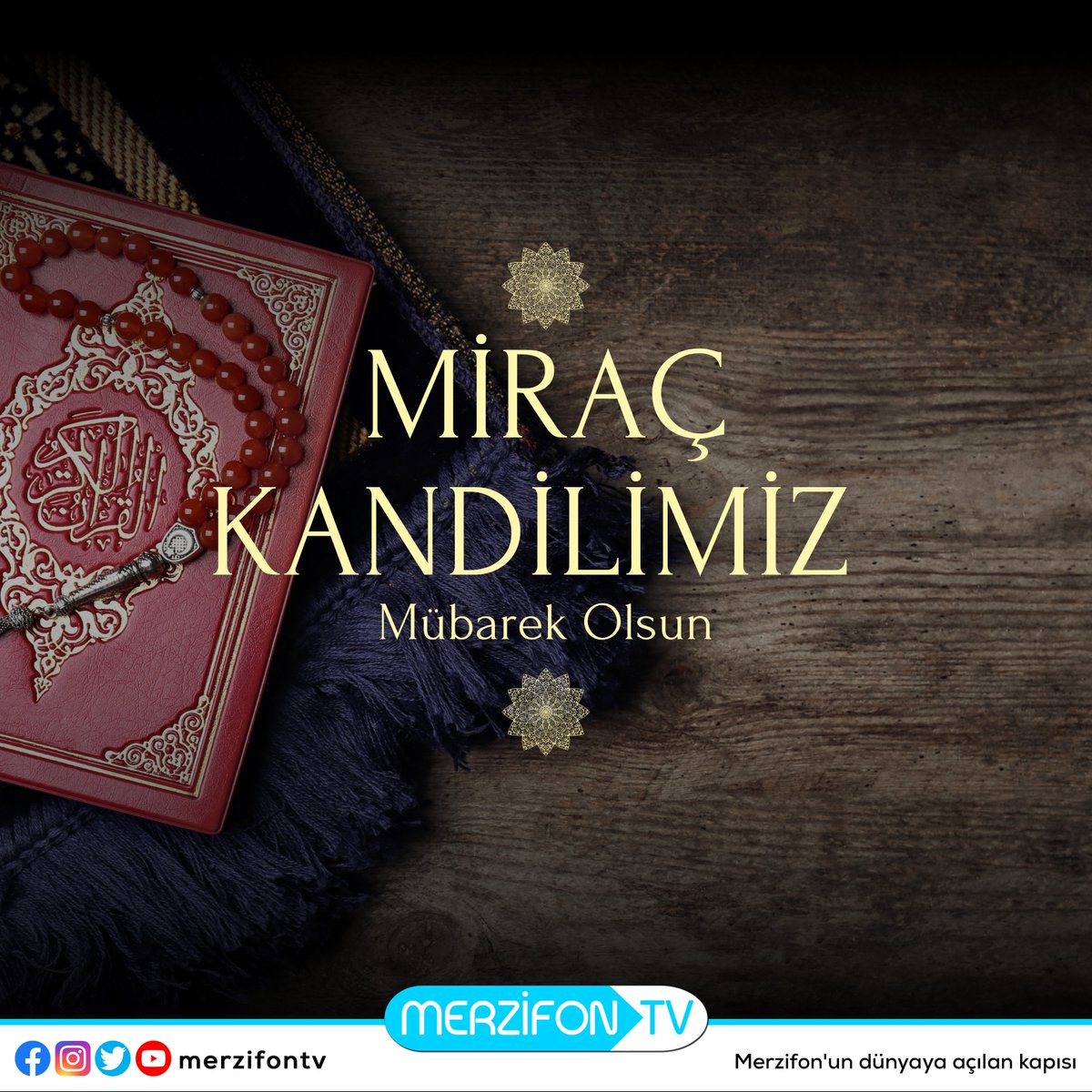 Huzurun, umudun ve müjdenin gecesi mübarek Miraç Kandilini tebrik ediyor; ülkemize, islam alemine ve tüm insanlığa huzur, barış ve hayırlar getirmesini diliyoruz. Kandilimiz mübarek olsun. 🤲🏻