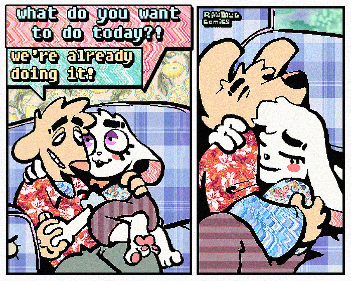 rawdawgcomics's tweet image. Cuddle the day away