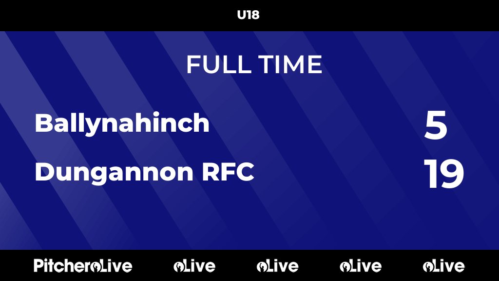 DungannonRFC's tweet photo. FULL TIME: Ballynahinch 5 - 19 Dungannon RFC
#BALDUN #Pitchero
https://t.co/xRyZO23gEr https://t.co/fAPt5lPoiL