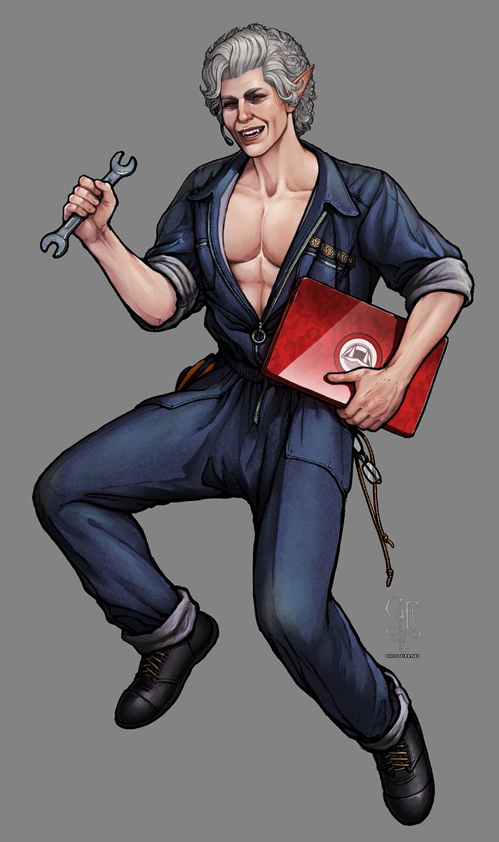 Botstarion coming to fix the discord server ❤️
Commission for <a href="/Lou_at_night/">Lou ✨️🔞</a> 
#astarion #BG3fanart