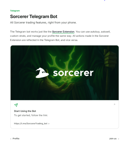 PSamson37324's tweet photo. @Superteam @SuperteamBR @SorcererTrading
Autobuy is already live on Telegram and the browser extension drops Jan 15 🧙‍♂️
That combo signals + automation + speed. Huge edge for memecoin traders. https://t.co/k9wFn5uxe7