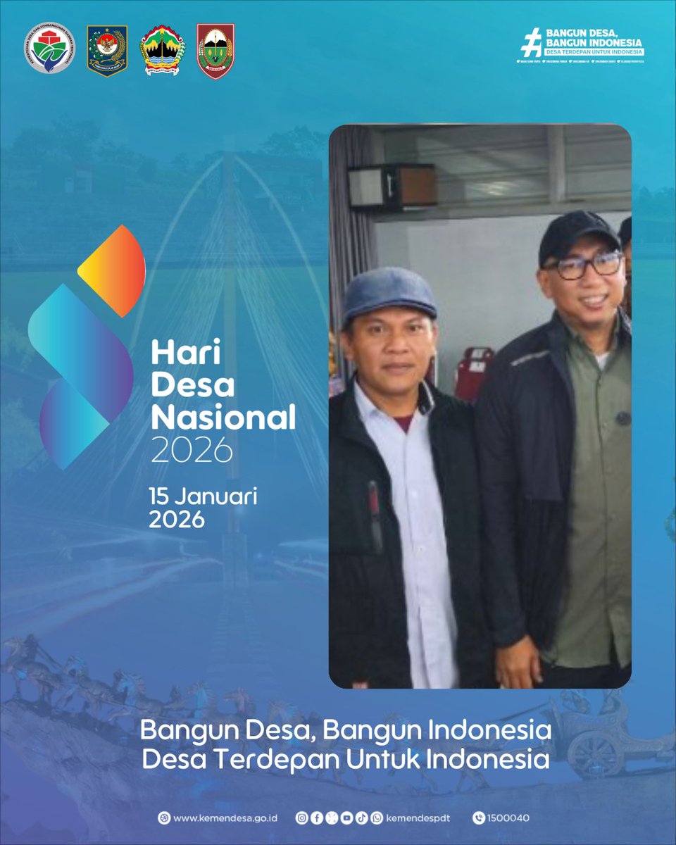 SEMARAK HARI DESA NASIONAL 2026
Desa Terdepan. 
Boyolali. Kamis 15 Januari 2026  

<a href="/prabowo/">Prabowo Subianto</a>
<a href="/gibran_tweet/">Gibran Rakabuming</a>
<a href="/YandriSusanto/">Yandri Susanto</a>
<a href="/ArizaPatria/">Ariza Patria</a>
<a href="/kemendespdt/">#BangunDesaBangunIndonesia</a>
 <a href="/desapenusantara/">desapesonanusantara</a>
<a href="/bpsdmkemendesa/">Bpsdm Kemendesa</a>
#HariDesaNasional2026
#BangunDesaBangunIndonesia
#DesaTerdepanUntukIndonesia
#PendampingDesaHebat