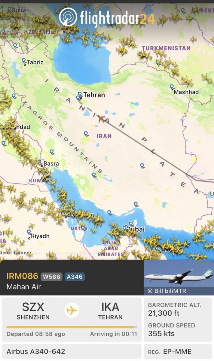 BenFRubinstein's tweet image. So the Chinese sent Iran some planes. Iran closed its airspace. Now the US is calling for a UN meeting over Iran.

What did China send???