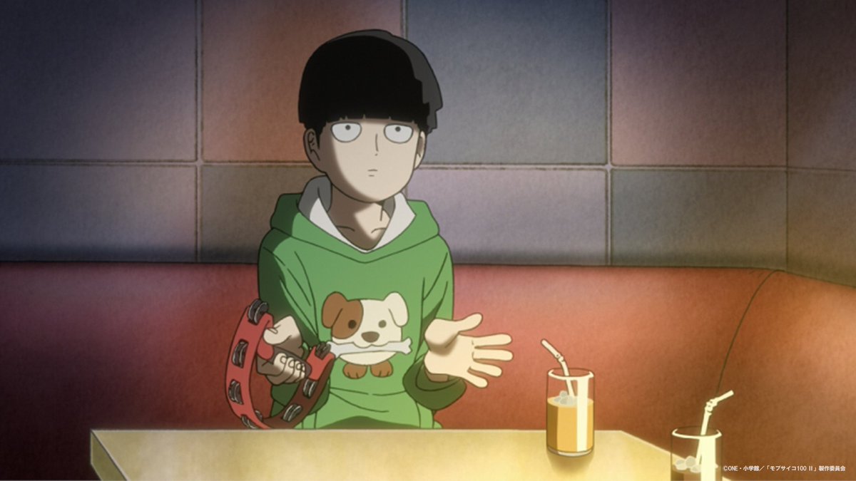 今日は #のど自慢の日 🎤
モブはタンバリン担当のようです🥁
リズム感は、気にしない。

In Japan, it’s Nodo Jiman Day 🎤
You don’t have to sing.Clapping along is fine — even off beat.

📺モブサイコ100 シリーズ / Mob Psycho 100 series
mobpsycho100.com/onair/
#wbj_anime　#モブサイコ100