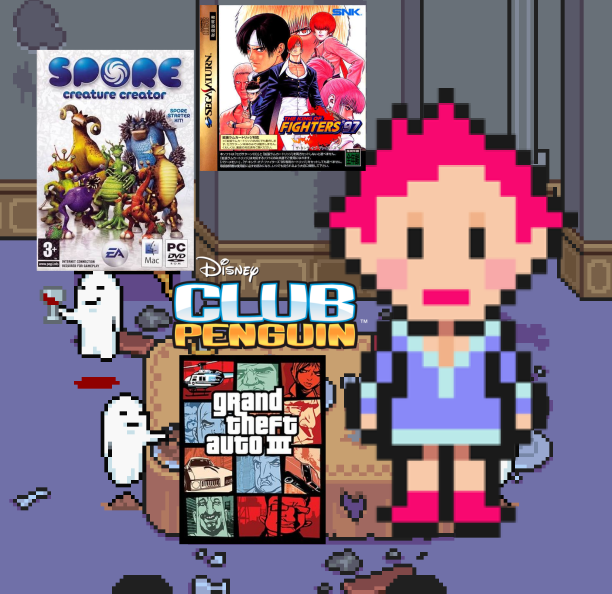 spongebobfan360's tweet image. games i think the mother 3 party would play