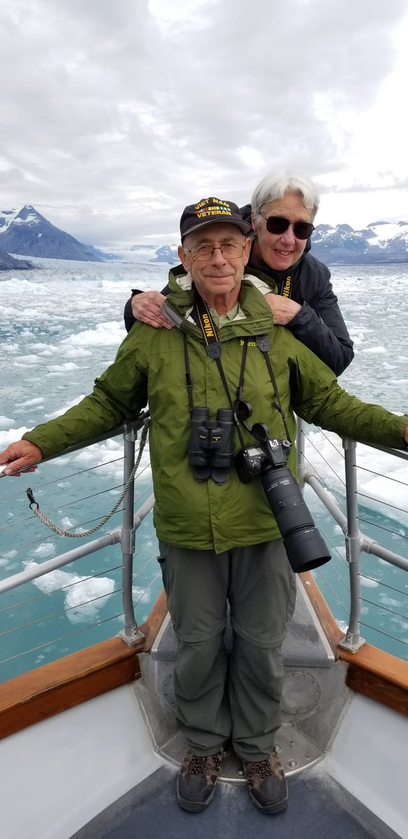 Thank you to everyone who liked this photo. Many of you guessed Alaska, and yes, it was near Valdez. We’ve been to Antarctica three times, South Georgia Island, Canadian Arctic, Greenland twice,  and Svalbard — all glorious.