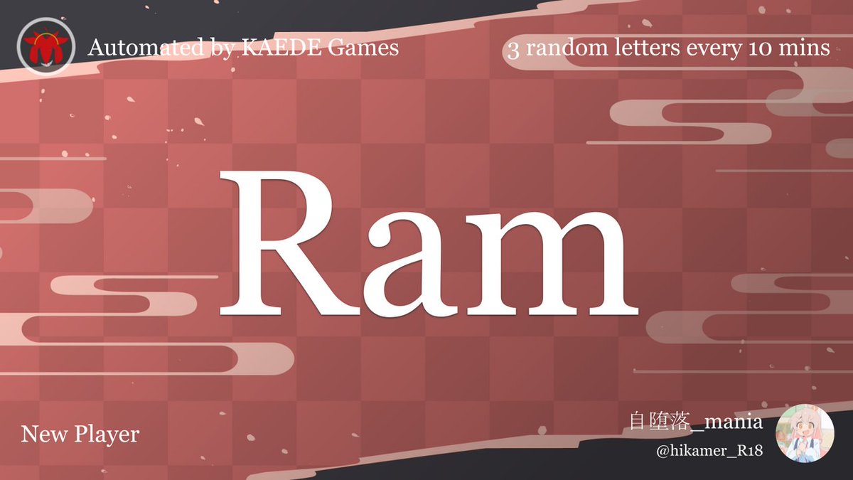 3letter_'s tweet image. Ram