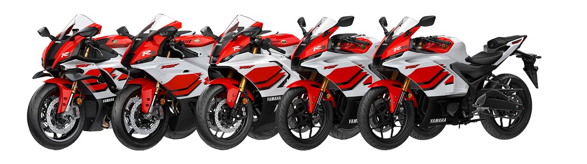 【ニュースリリース】
ヤマハ発動機創立70周年記念モデル
「YZF-Rシリーズ」全5機種
1月30日から順次発売

記念モデルにふさわしい特別装備
✨タンク天面に「70周年記念エンブレム」
✨タンクサイドに「ゴールドのヤマハ音叉エンブレム」

【メーカー希望小売価格（いずれも税込）】
◎YZF-R1 70th