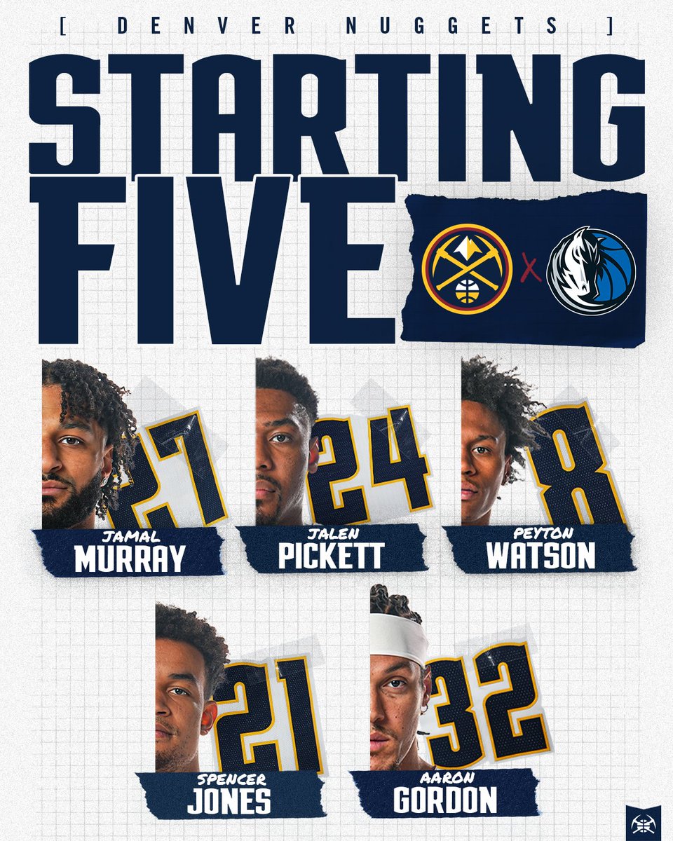nuggets's tweet image. Tonight's first five

#MileHighBasketball