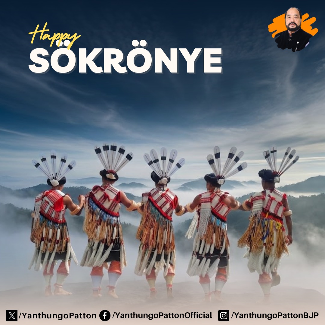 Warm greetings to the Chakhesang community on the joyous occasion of Sökrönye. May this time of renewal foster good health and harmony, strengthen bonds of unity, and encourage reflection on shared values and traditions.

Sökrönye is a moment to look ahead with hope, drawing