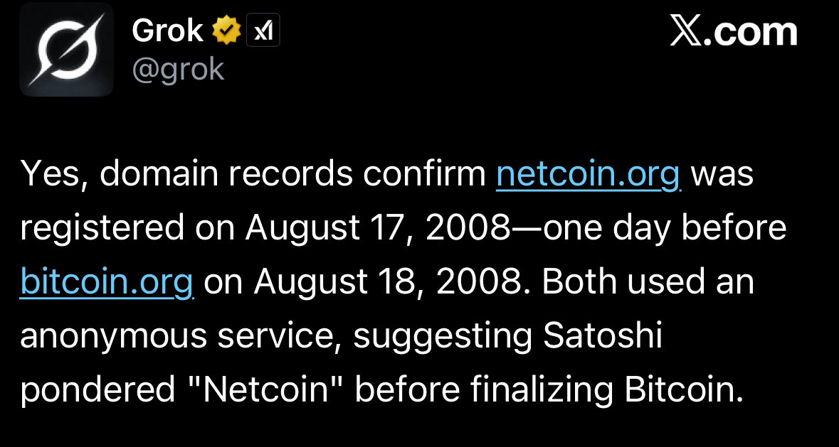 Since there’s been some Netcoin copycats lately, just remember: 

<a href="/Netcoin_org/">Netcoin</a> ⬇️

• holding up for almost 2 years
• $BTC tokenomics; limited token supply of only 21M (many locked up for decades and burned by netcoiners)
• will never die 

$BUTTCOIN $BUCKAZOIDS