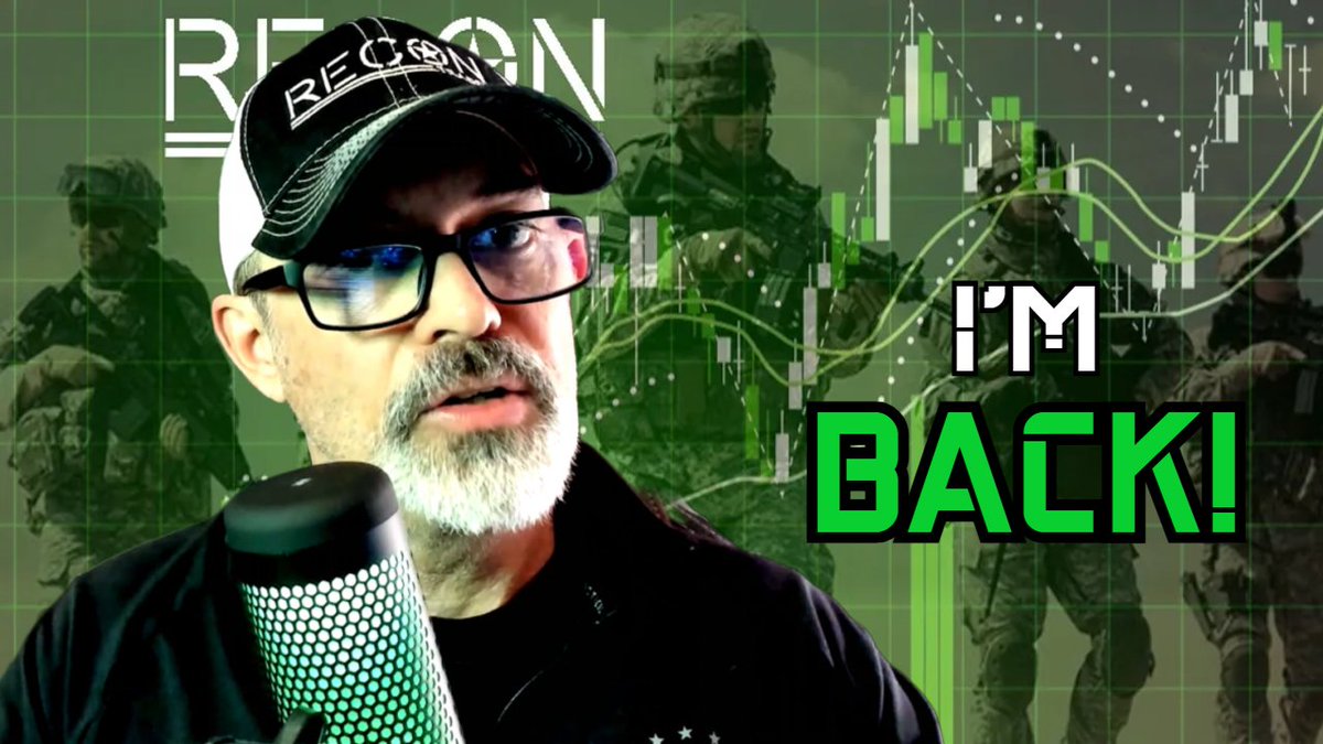 ReconTraders's tweet image. I'M BACK! 

I've been radio silent for a while now — longer than I planned. But I never left the battlefield. I've got a sitrep for you on where I've been, what I've learned, and what the mission looks like going forward. Stay tuned...