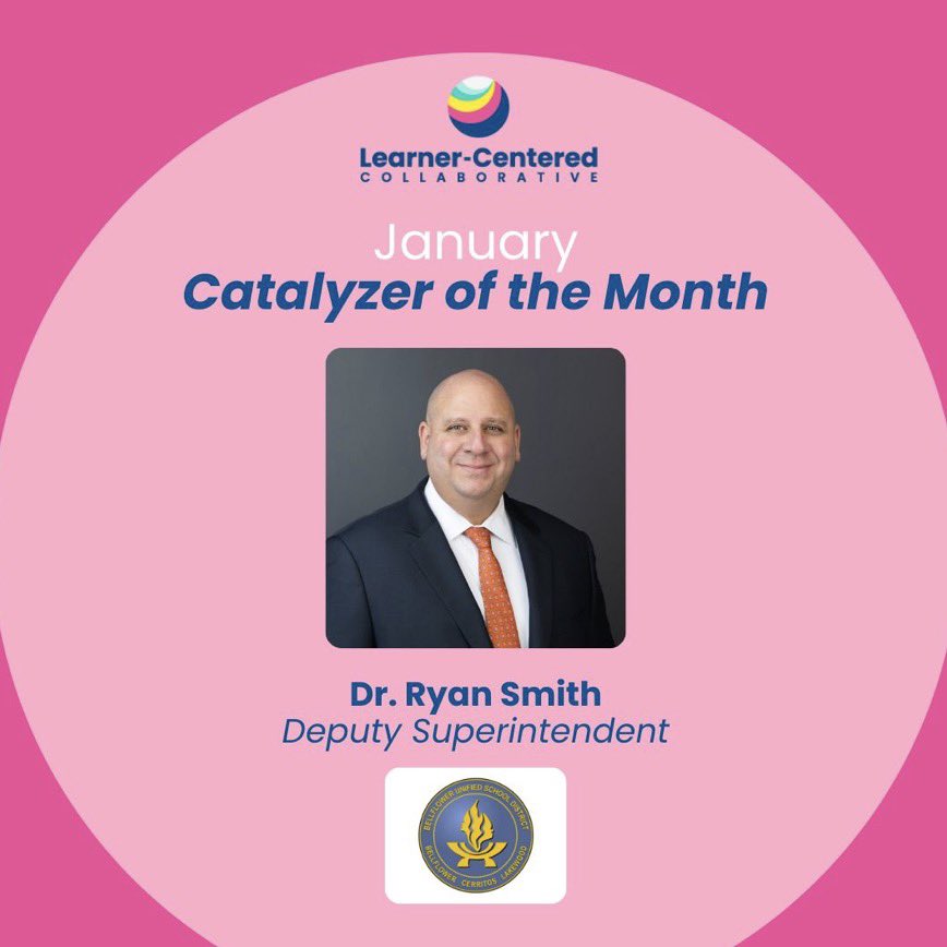 So proud to be named <a href="/LCCollaborative/">Learner-Centered Collaborative</a>’s Catalyzer of the Month! Thank you <a href="/dvodicka/">Devin Vodicka, EdD</a> and <a href="/katiemartinedu/">Katie Martin</a> for the recognition. I’m so excited about the work that is happening in <a href="/UsdBellflower/">Bellflower Unified</a>!