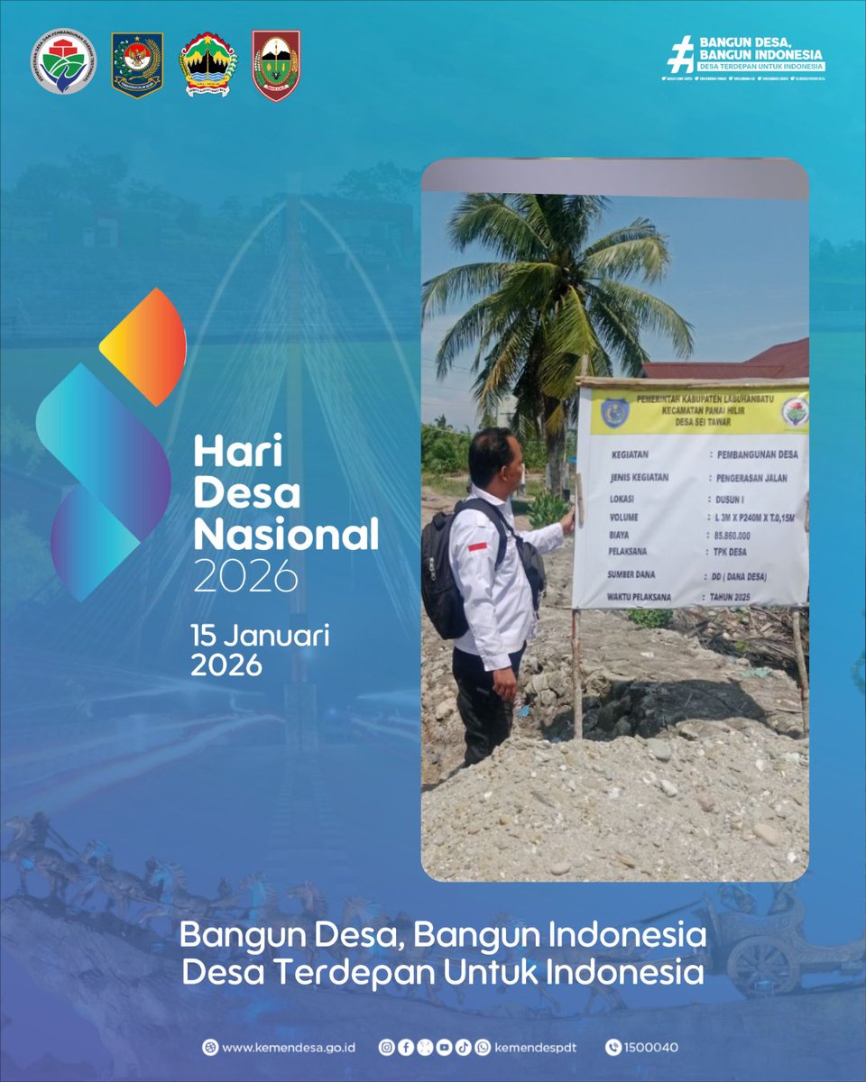 SEMARAK HARI DESA NASIONAL 2026
Bangun Desa Bangun Indonesia
Boyolali. Kamis 15 Januari 2026  

<a href="/prabowo/">Prabowo Subianto</a>
<a href="/gibran_tweet/">Gibran Rakabuming</a>
<a href="/YandriSusanto/">Yandri Susanto</a>
<a href="/ArizaPatria/">Ariza Patria</a>
<a href="/kemendespdt/">#BangunDesaBangunIndonesia</a>
#BPSDMKemendesaPDT
#HariDesaNasional2026
#BangunDesaBangunIndonesia
#DesaTerdepanUntukIndonesia
#PendampingDesaHebat