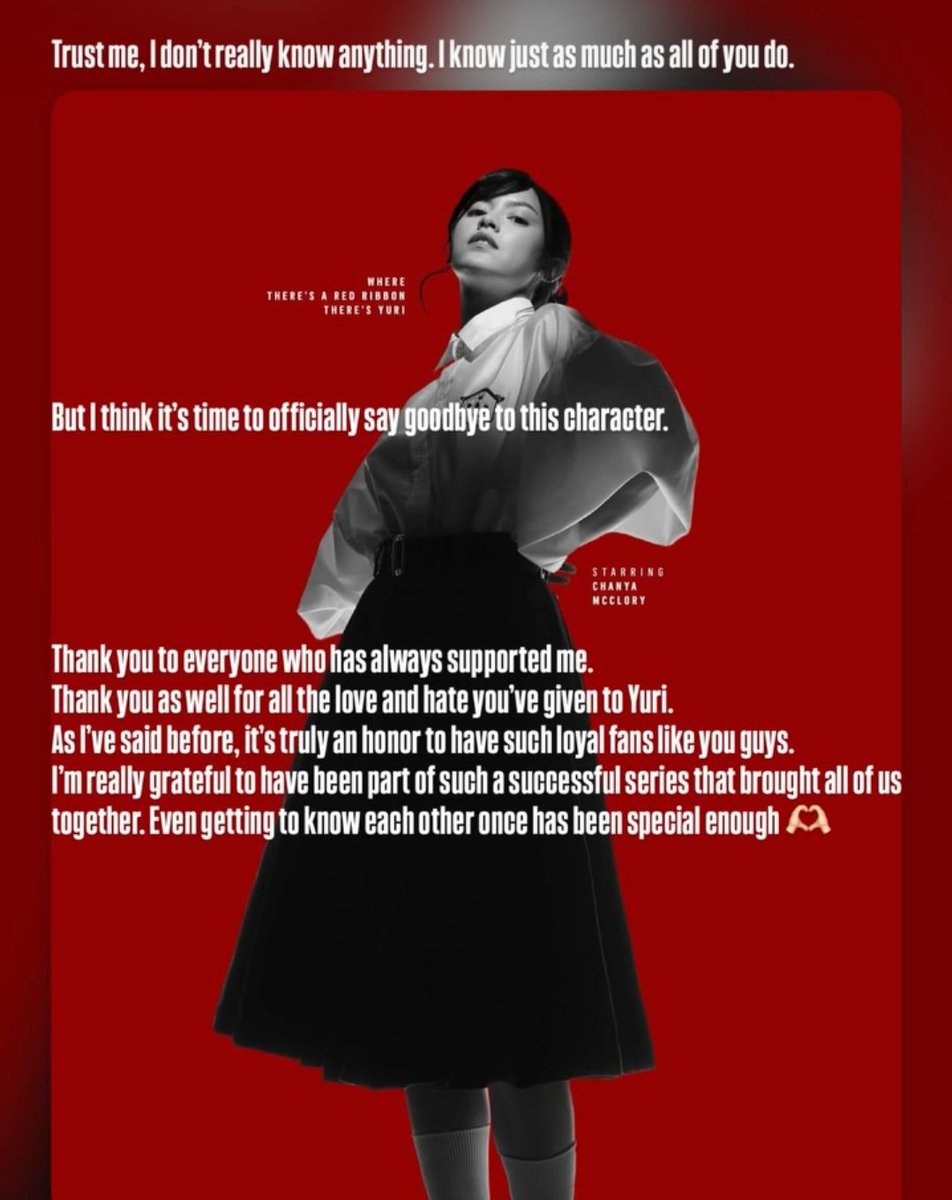 _lolifroyd's tweet image. ปิดตำนานยูริ เจ้าตัวออกมาบอกแล้วนะคะว่าเด็กใหม่ เวอร์ชั่นนี้จะไม่มียูริ 😭

“ชัญญา แม็คคลอรี่ย์ จะไม่กลับมาใน Girl From Nowwhere The Reset 

ฉันคิดว่าถึงเวลาแล้วที่จะต้องบอกลาตัวละครนี้อย่างเป็นทางการ

ขอขอบคุณทุกคนที่ให้การสนับสนุนนิ้งมาโดยตลอด…