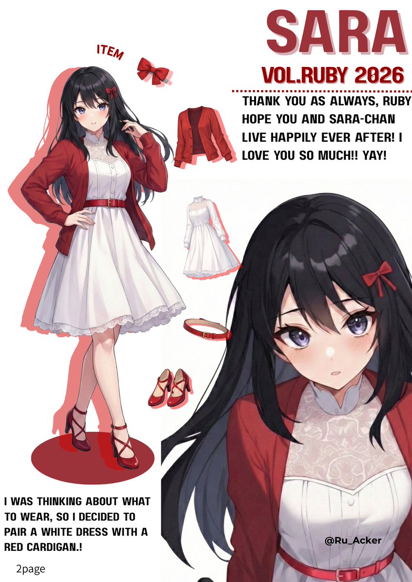 Rubyさんのさらちゃんおかりして 雑誌を作りました🎀໑ ۪ׄ ݁ ⑅