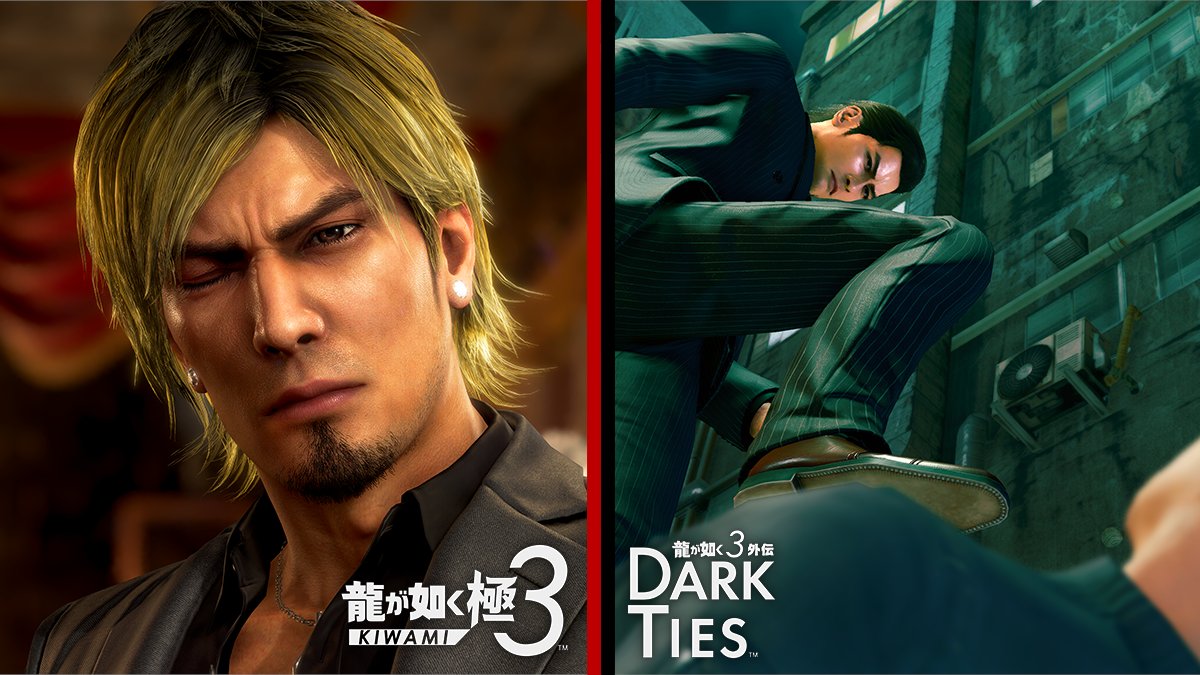 ◥◣＿＿＿＿＿＿＿＿＿＿◢◤
 📢『龍が如く 極３ / 龍が如く３外伝 Dark Ties』
公式サイト更新
◢◤￣￣￣￣￣￣￣￣￣￣◥◣
 
桐生と峯の日常には、様々な困難が降りかかる……
